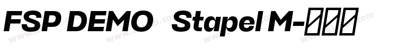 FSP DEMO   Stapel M字体转换
